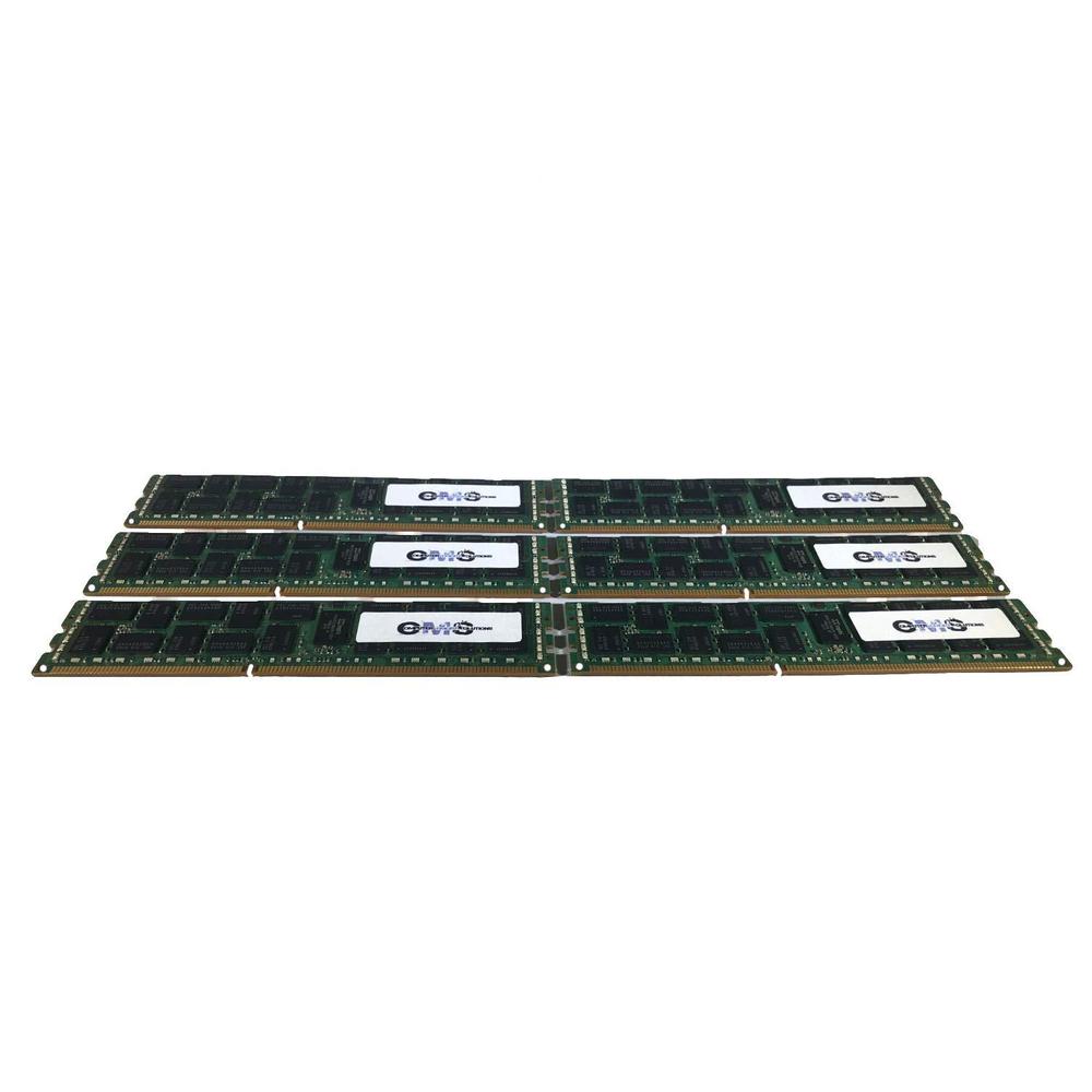 Computer Memory Solutions cms 48gb (6x8gb) ddr3 10600 1333mhz ecc registered dimm memory ram upgrade compatible with hp/compaq workstation z600 c2 seir