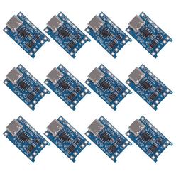 organizer 12pcs tp4056 type-c input interface usb 5v 1a 18650 lithium battery charger module charging board with dual protect