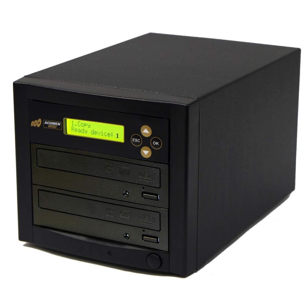 acumen disc 1 to 1 dvd cd duplicator - premier discs copier tower machine with 24x writers burners drives (standalone audio v