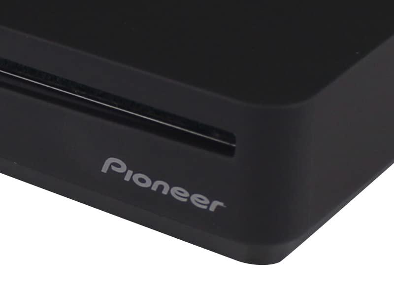 pioneer external blu-ray drive bdr-xs07uhd@6x slot loading portable with a matte-black body usb 3.2 gen1(3.0) bd/dvd/cd write