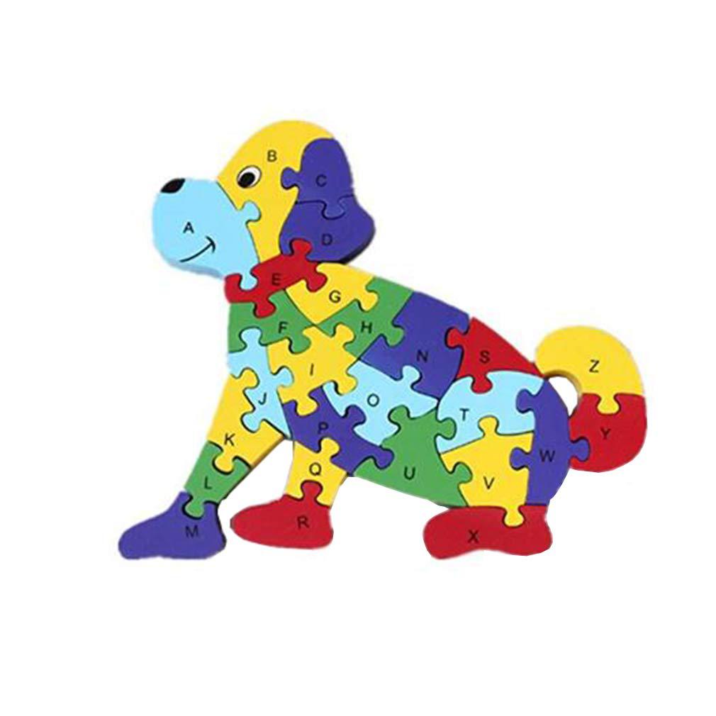 HIPGCC hipgcc wooden jigsaw puzzles dog toys numbers puzzles
