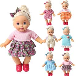 N\\A na bobo clothes set of 6 for 12-14-16 inch alive lovely baby doll clothes dress outfits costumes dolly pretty doll cloth hand