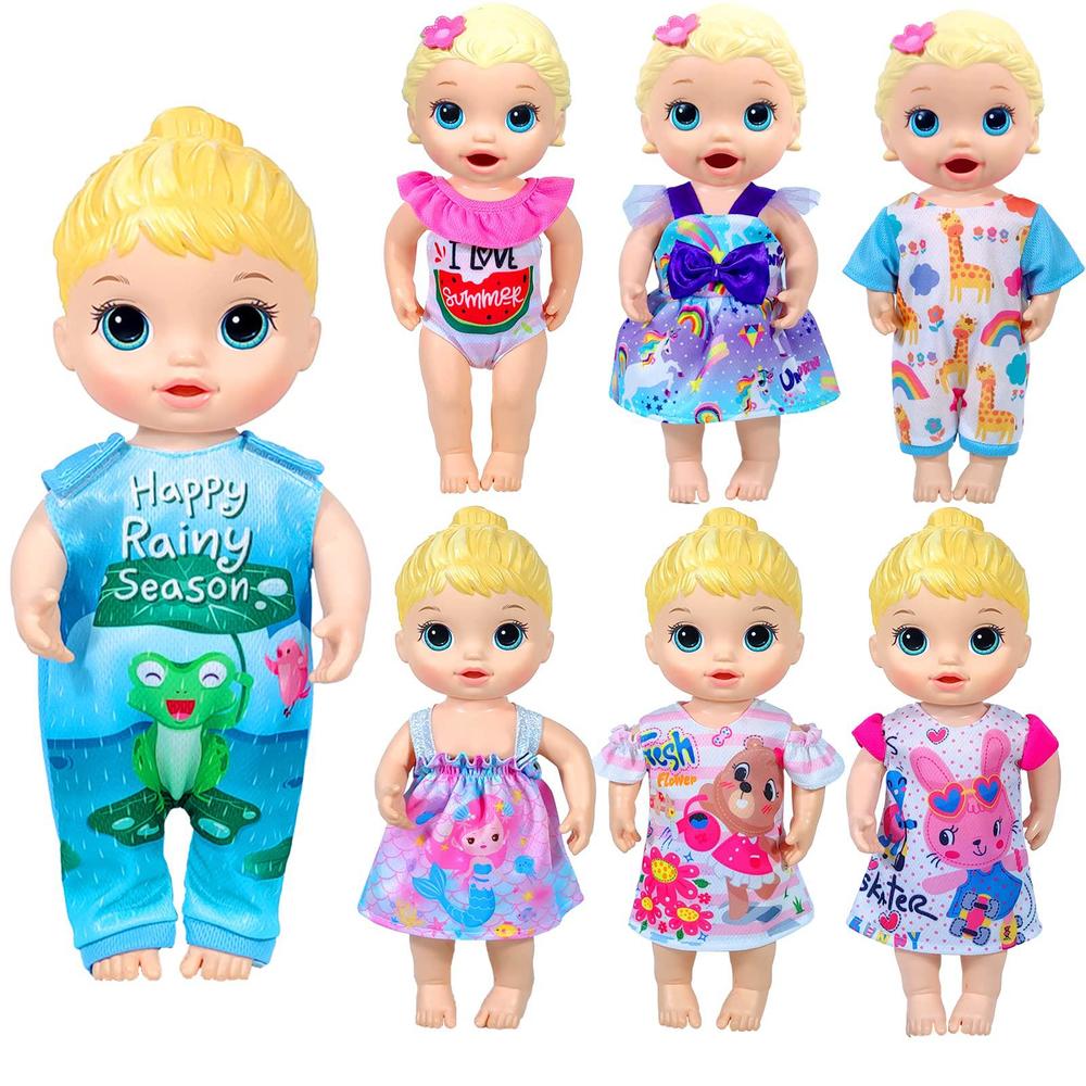 ARTST 7 sets alive baby doll clothes outfit dress for 10 inch baby dolls 12 inch alive baby dolls