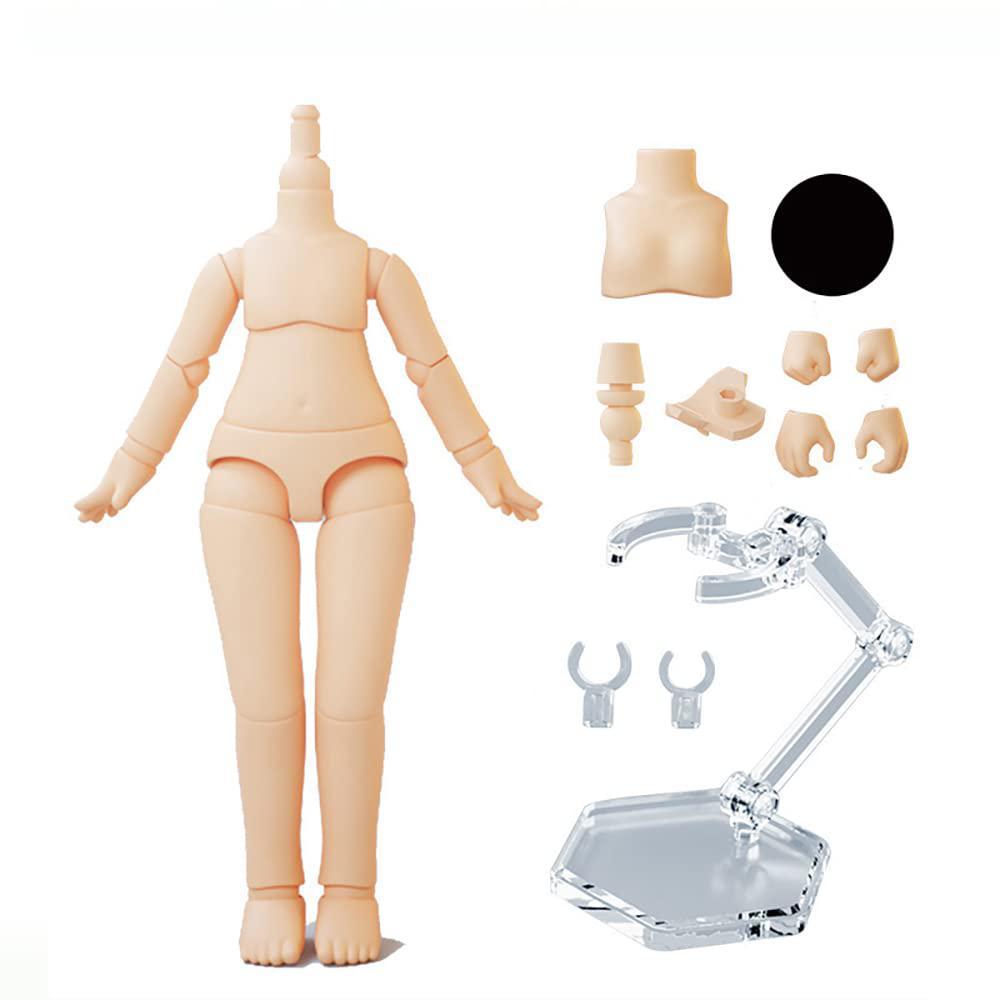 xidondon 1/12 scale bjd doll body 9.6cm/11cm ymy2 body action figures replacement body doll accessories (normal white,11cm)