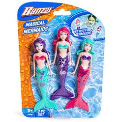 Banzai Fun Stuff Banzai Spring and Summer 3 Piece Magical Mermaid Dolls, in Assorted Colors