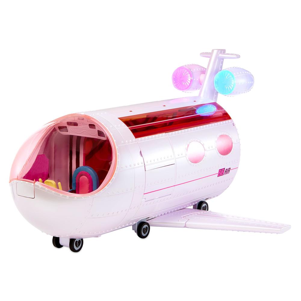 L.O.L. Surprise! lol surprise omg plane 4-in-1 playset with 50 surprises, vehicle transforms airplane, car, recording studio, mixing booth, li