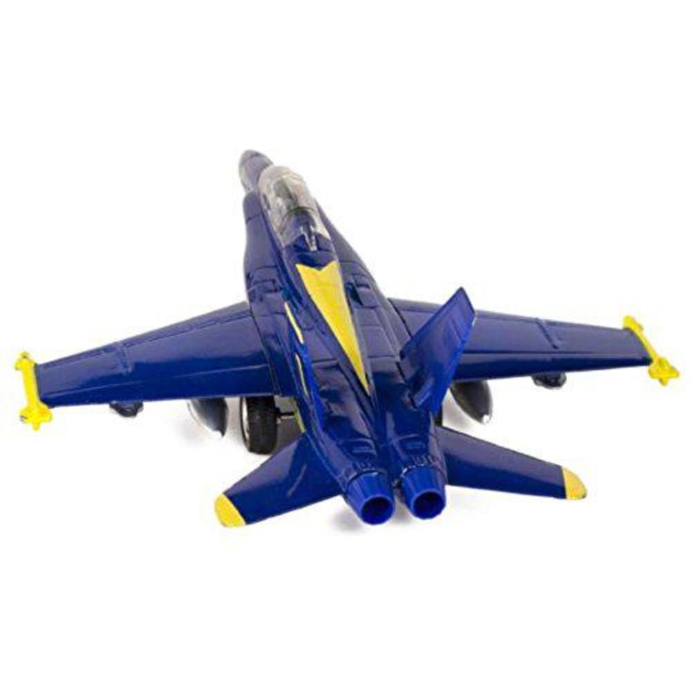 Playmaker Toys united states navy blue angels f/a-18 super hornet fighter jet 9inch die cast model w/pullback action #1, 2, 3, 4, 5, and #6 