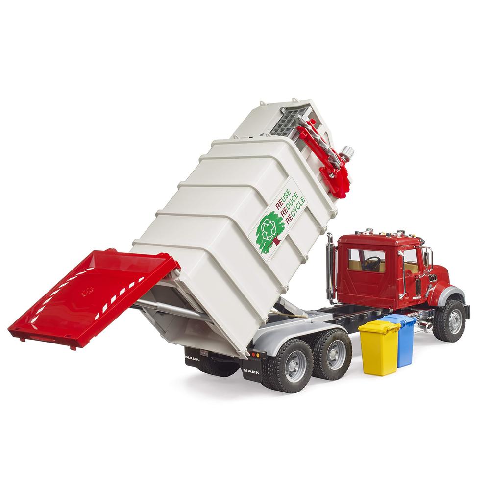 Bruder Toys bruder 02811 mack granite side loading garbage truck
