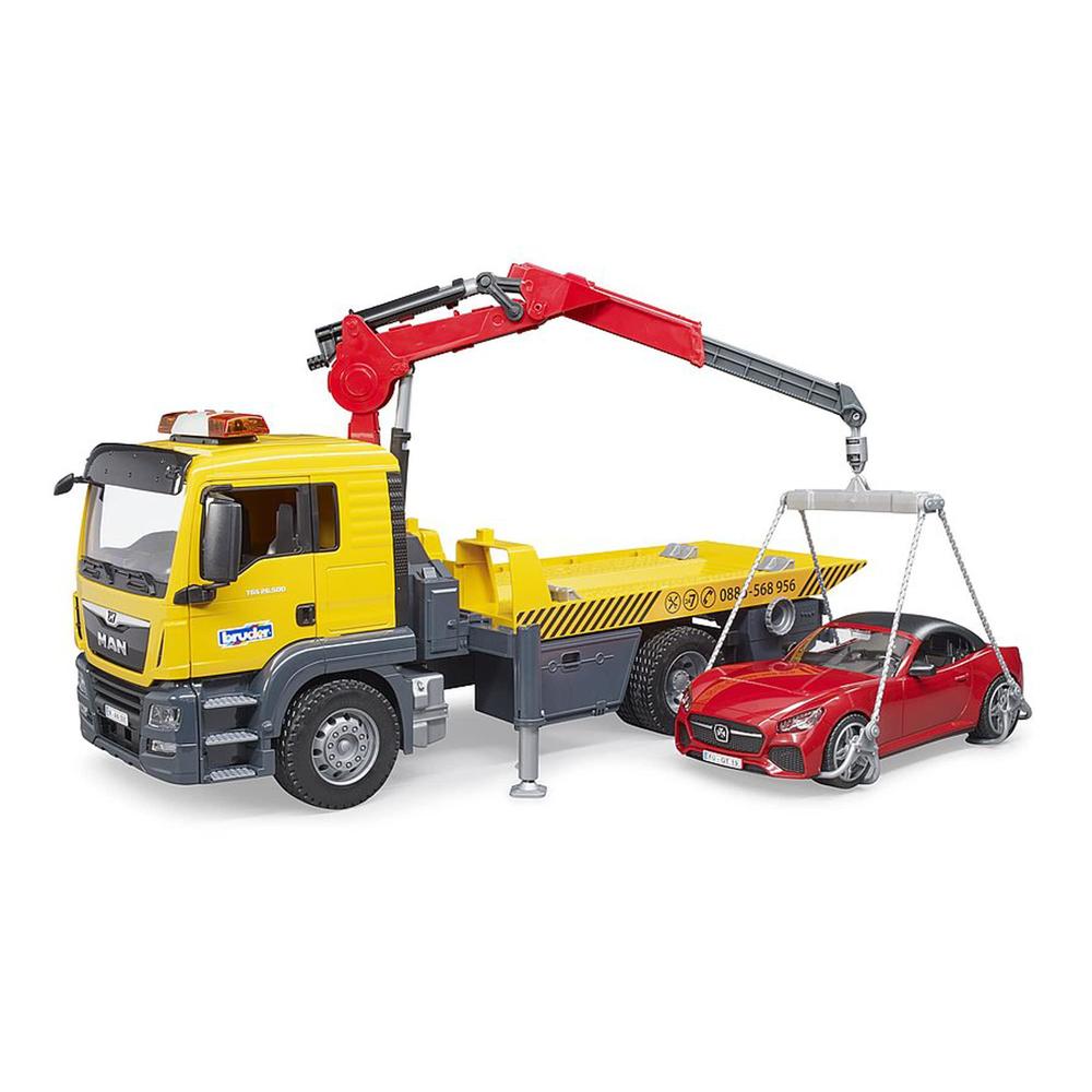 Bruder Toys bruder 03750 man tgs tow truck roadster and light and sound module
