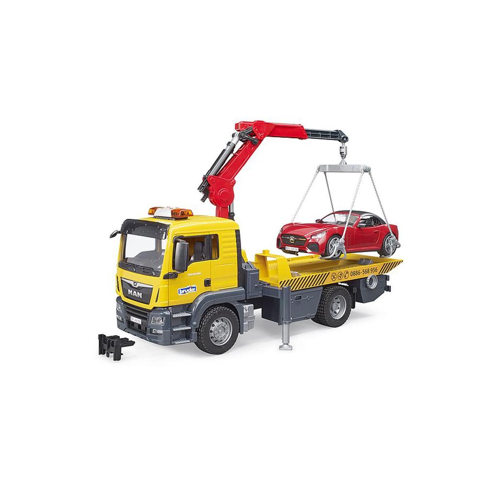 Bruder Toys bruder 03750 man tgs tow truck roadster and light and sound module