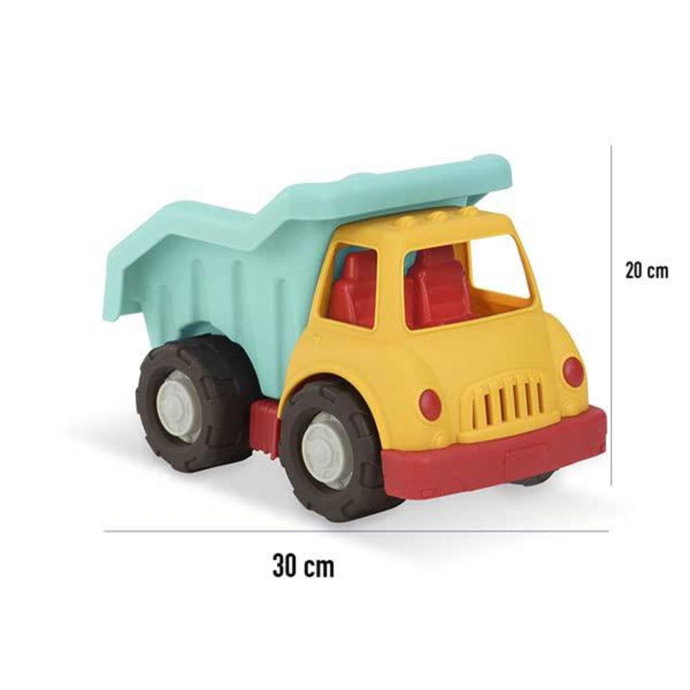 wonder wheels by battat - dump truck - toy truck for toddlers - moveable parts - durable & sturdy construction toy - recyclab