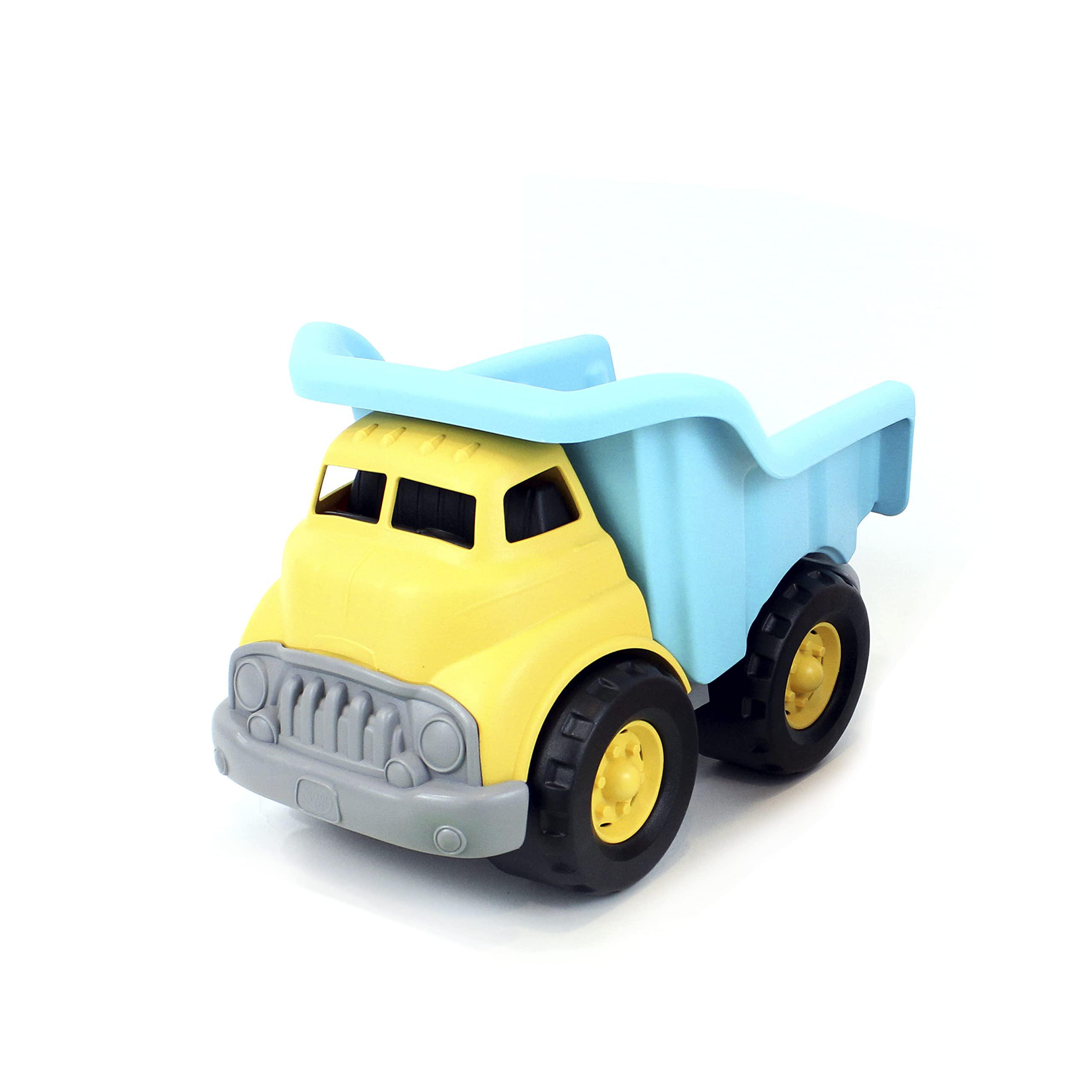green toys dump truck - turquoise/yellow