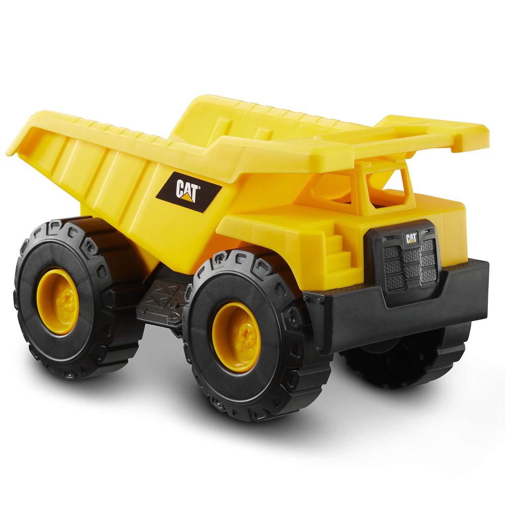 cattoysofficial, cat construction tough rigs 15" dump truck toy, ages 3 and up