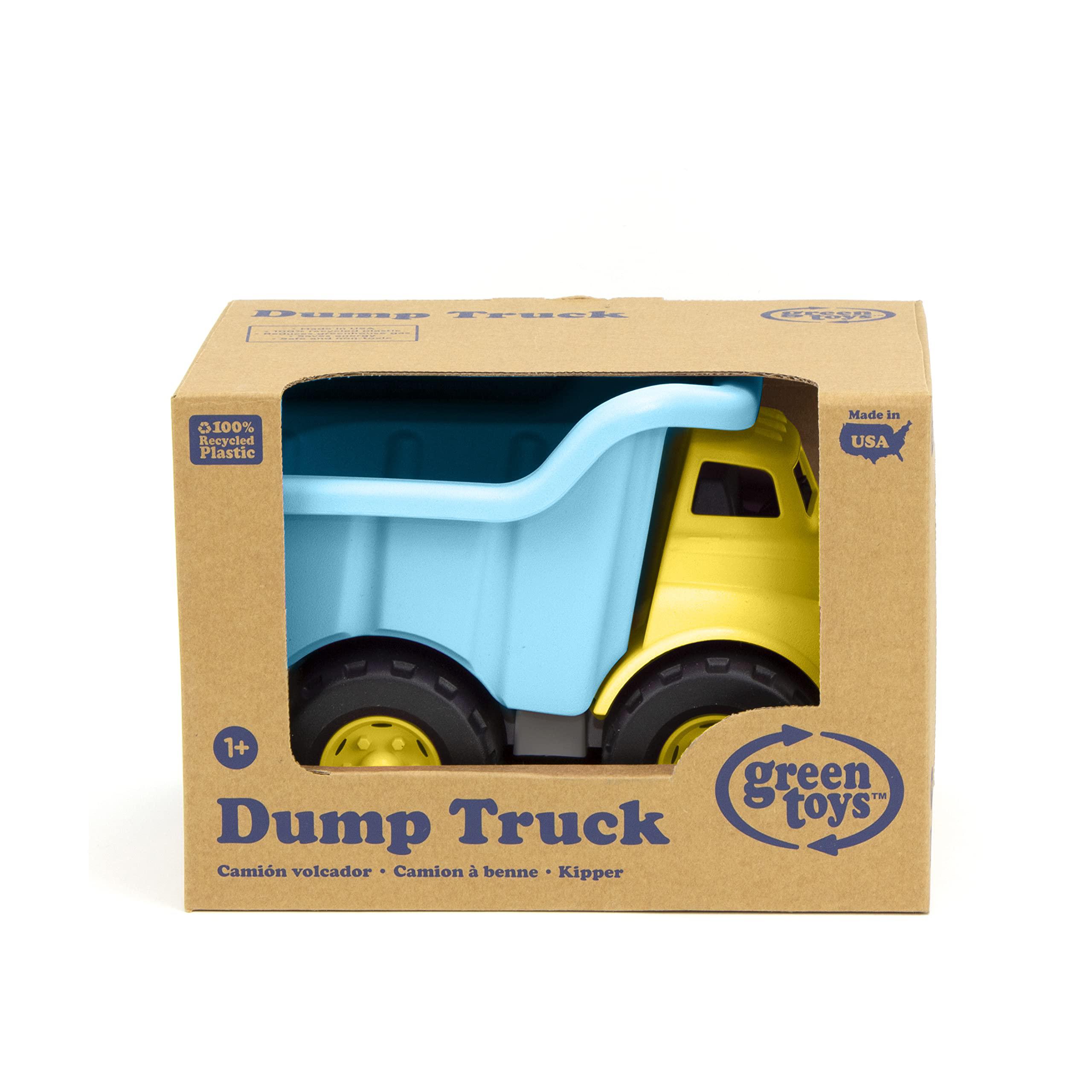 green toys dump truck turquoise/yellow - cb