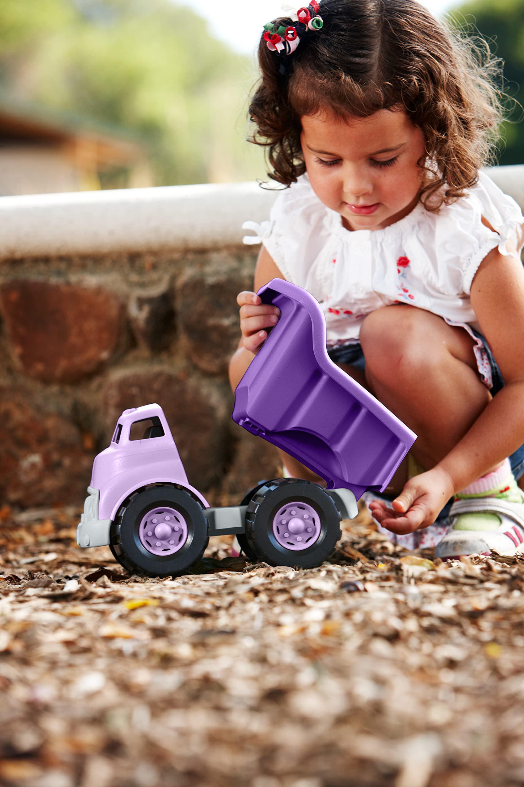 green toys dump truck - purple