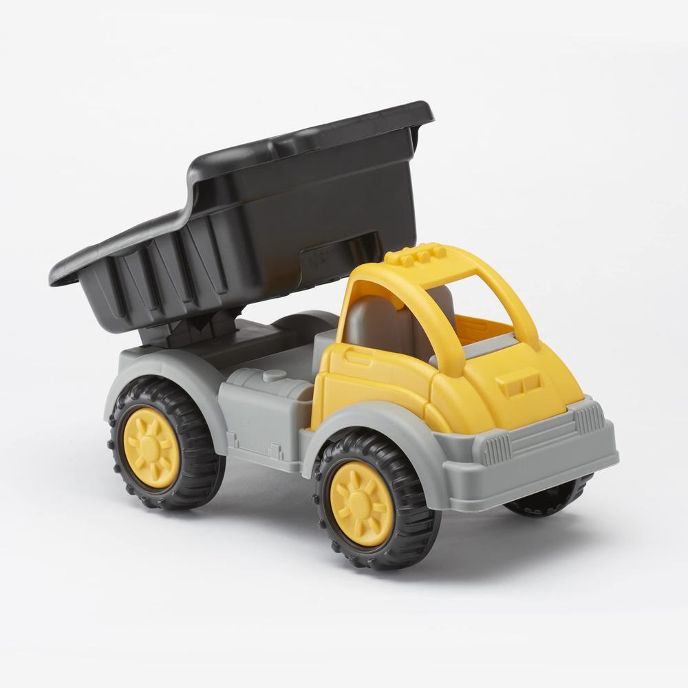 american plastic toys kids gigantic dump truck, tilting dump bed, knobby wheels, and metal axles fit for indoors and outdoors