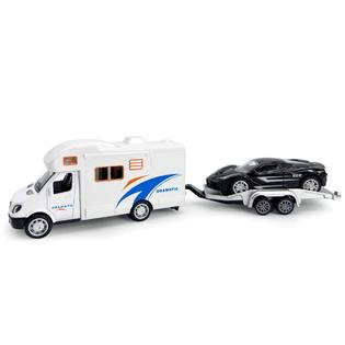 Metanyl toy camper rv trailer towing supercar sports model car