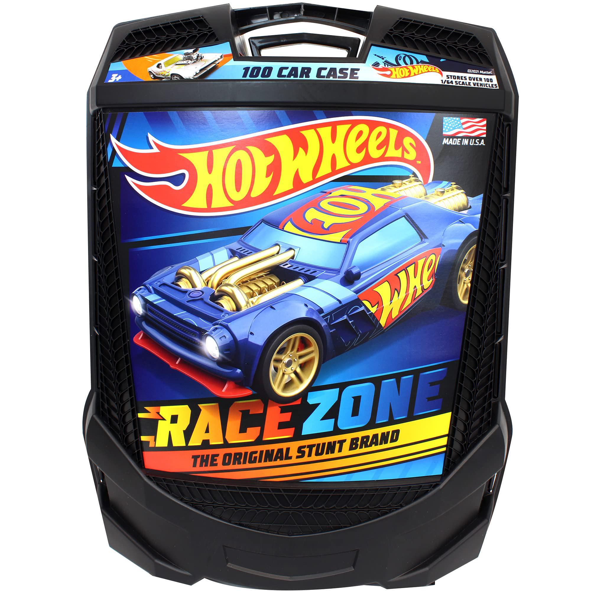 Hot Wheels 100-Car, Rolling Storage Case with Retractable Handle, Model:20135