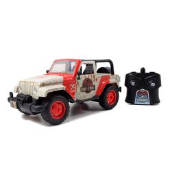 jada toys jurassic world 1:16 wrangler rc remote control car 2.4 ghz, toys for kids and adults, 97054