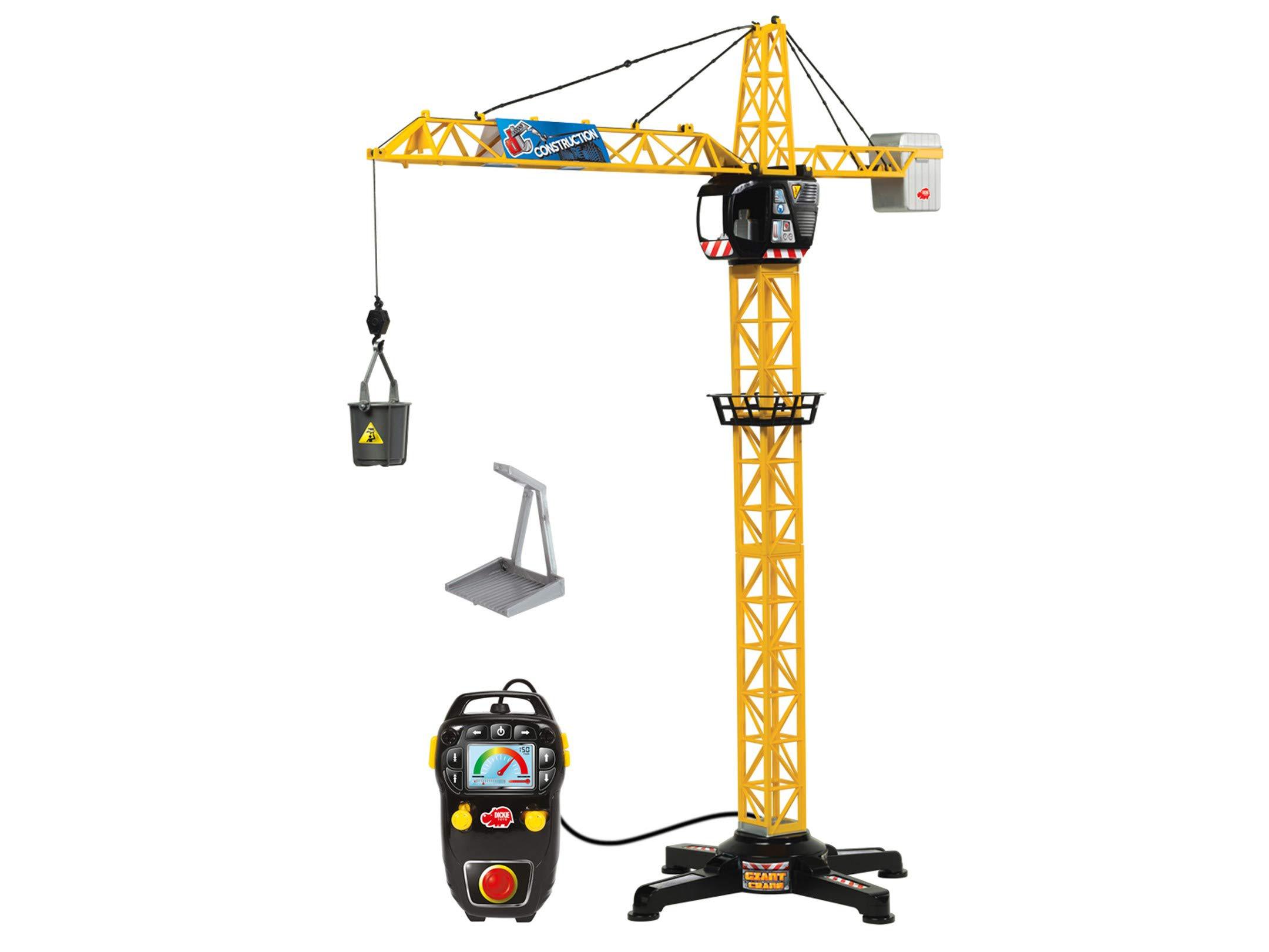 dickie toys 40" giant crane playset , yellow