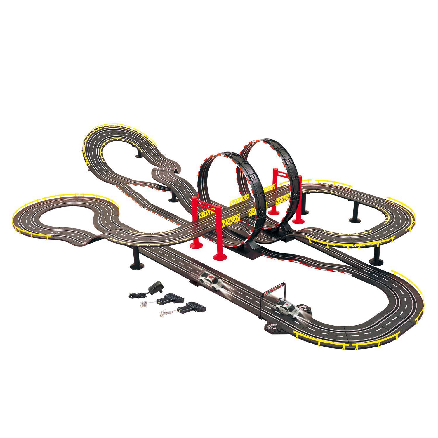 golden bright big loop chaser road racing set- electric powered