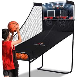 cincinnati games ultra basketball game, basketball arcade game indoor with led electronic scorer and timer, 8 individual game