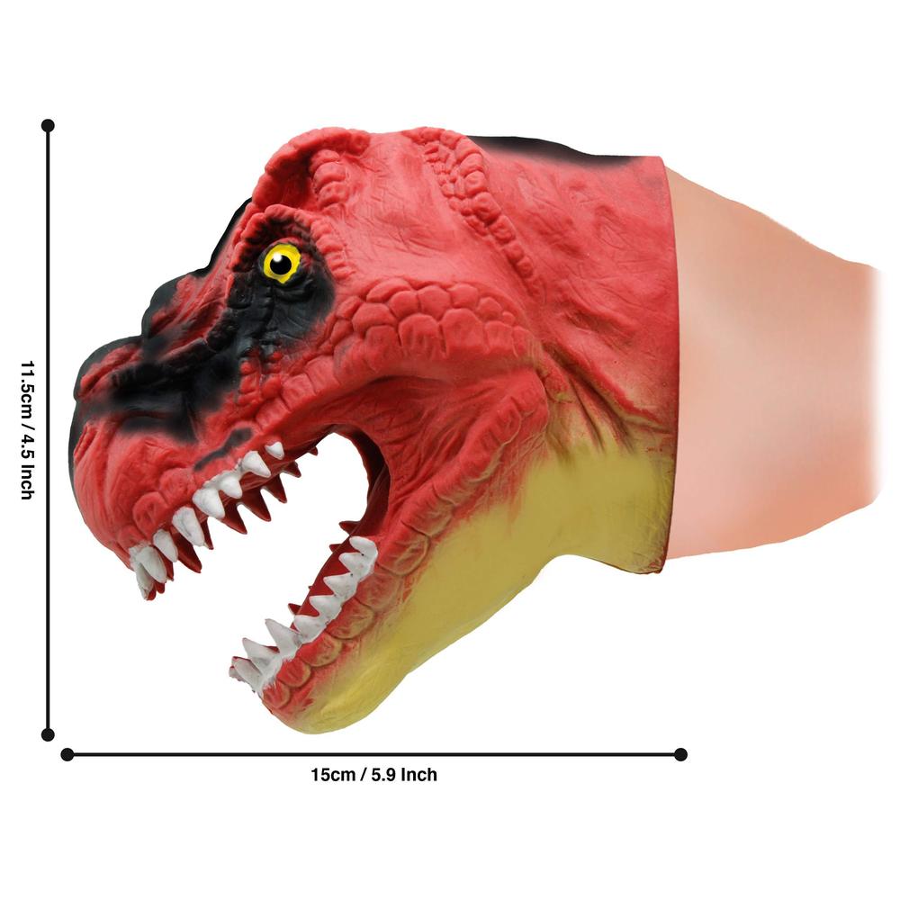 snap attack - t-rex from deluxebase. hand puppets for kids. jurassic ...