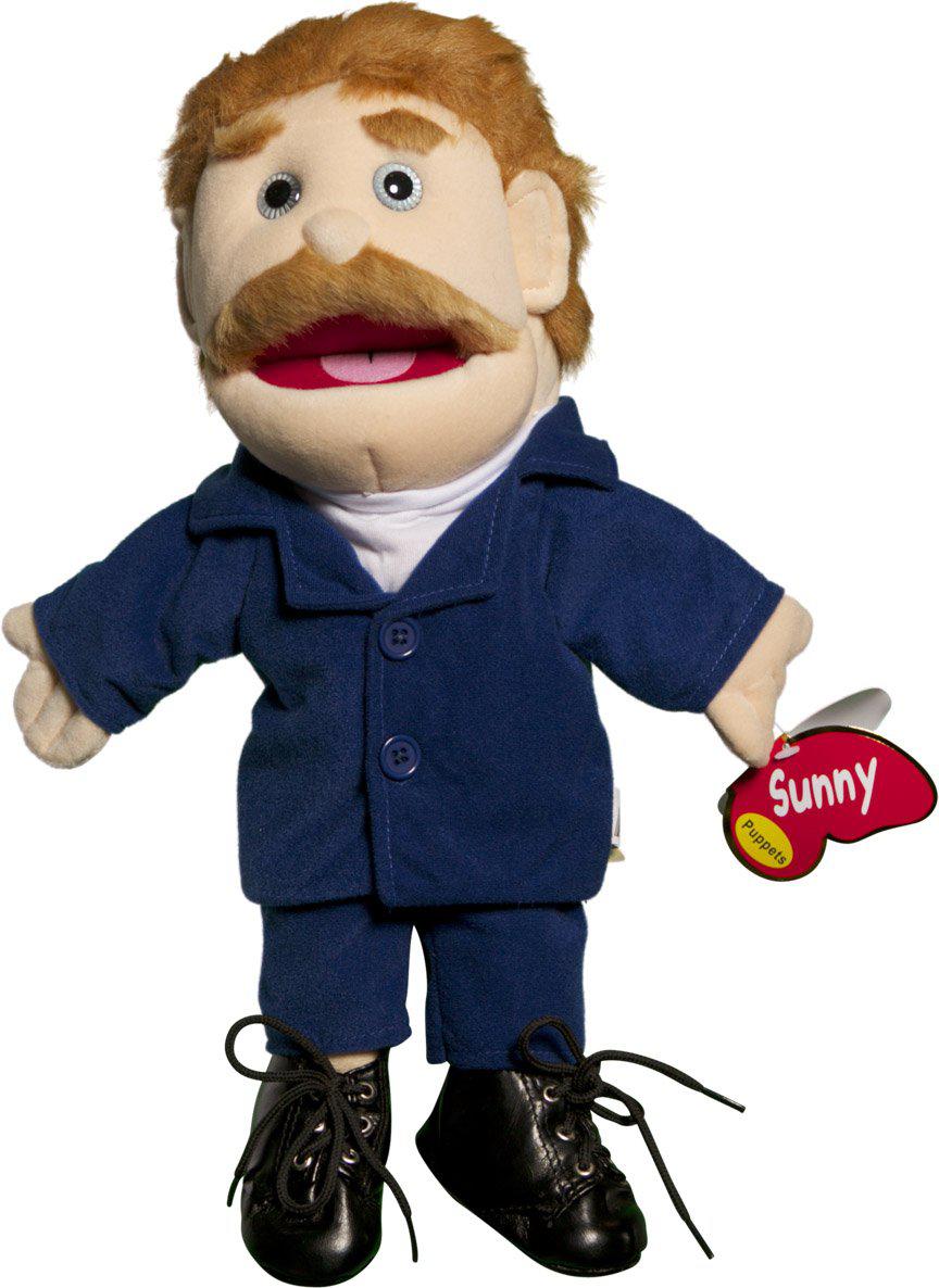 Waypoint Geographic sunny toys 14" dad in blue suit glove puppet