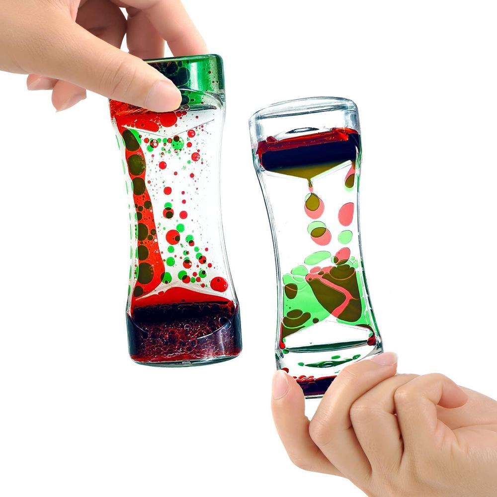 octtn liquid motion bubbler timer sensory toys for relaxation, water ...