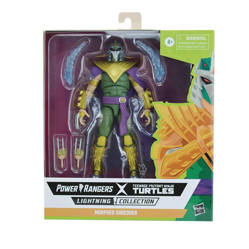 Power Rangers mmpr tmnt power rangers lightning: green ranger shredder deluxe action figure