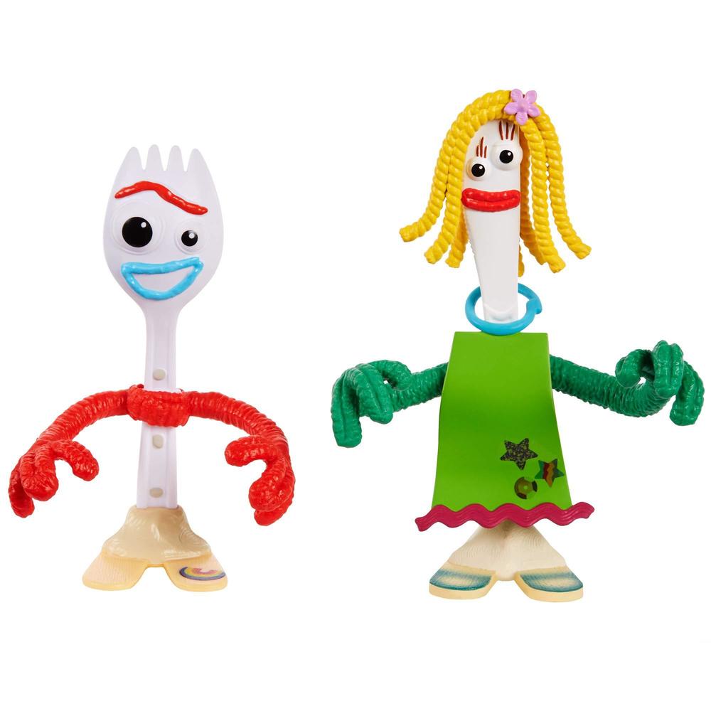 Mattel toy story 4 karen beverly & forky figures approx 4.3-in movie-inspired character dolls, kids gift for ages 3 years old & up