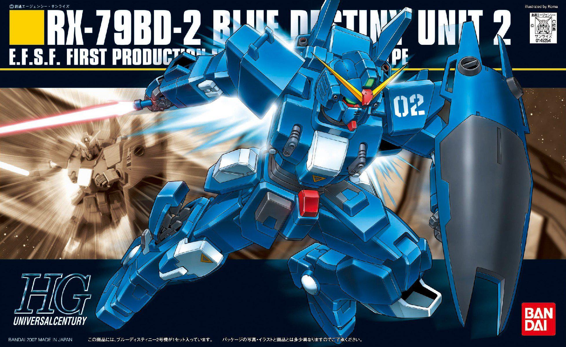 Bandai Toys bandai hobby #77 rx-78bd-2 blue destiny unit 2 bandai hguc action figure