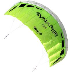 prism kite technology synapse 140 dual-line parafoil kite - an ideal entry level kite to dual-line kiting, cilantro, syn140