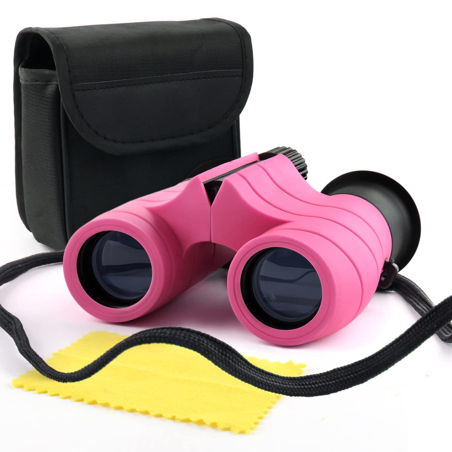 Scotamalone binoculars for kids with compass 8x21 children toy real binocular gifts for 3-12 years boys girls high resolution shockproof 