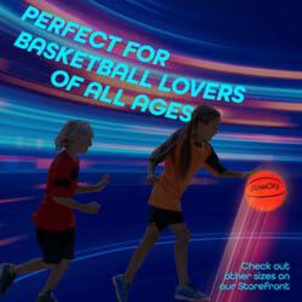 GlowCity light up basketball-uses two high bright led's (official size and weight)