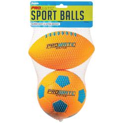 Franklin Sports franklin 60163 mini pro brite foam football & soccer ball, multi
