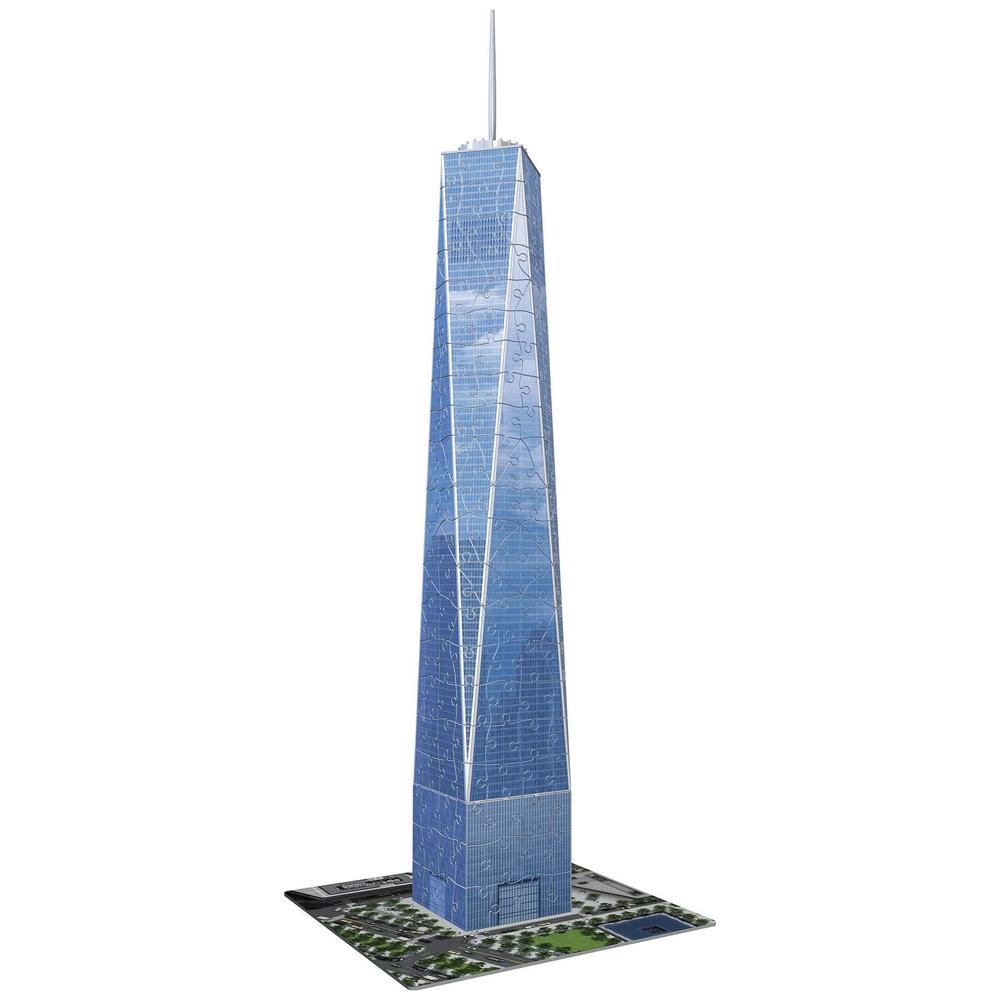 ravensburger one world trade center ny 216 piece 3d jigsaw puzzle for kids and adults - easy click technology means pieces fi