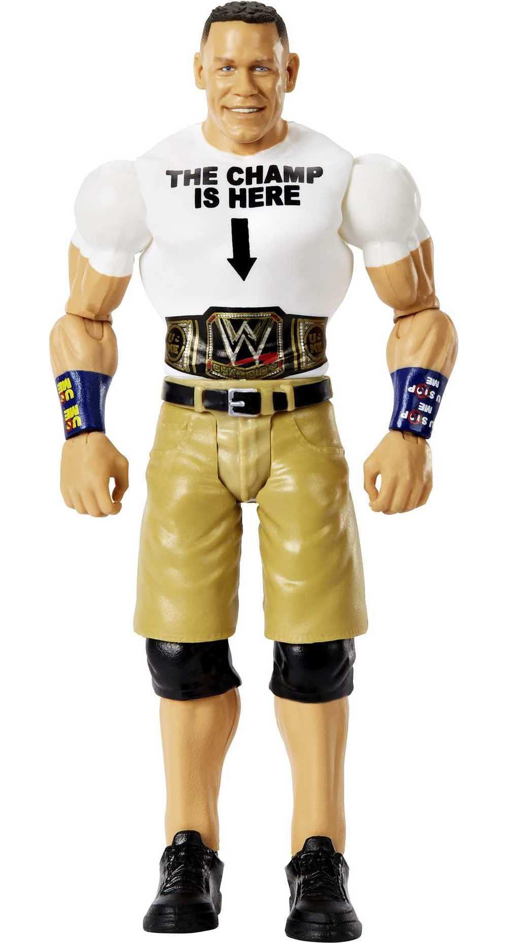 WWE mattel wwe john cena basic action figure, posable 6-inch collectible for ages 6 years old & up