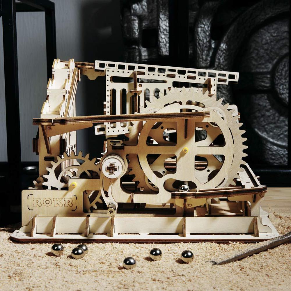 rokr 3d wooden puzzle mechanical gears set diy assembly model kits wooden craft kits brain teaser games building set best chr