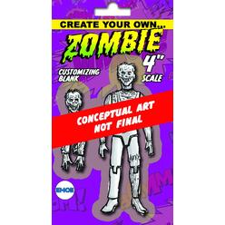 spherewerx create your own comic book hero zombie customizing blank 4" action figure