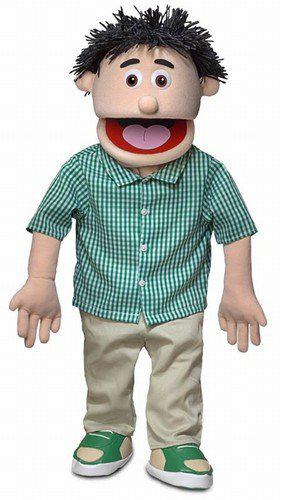 Silly Puppets 30" kenny, peach boy, professional performance puppet with removable legs, full or half body