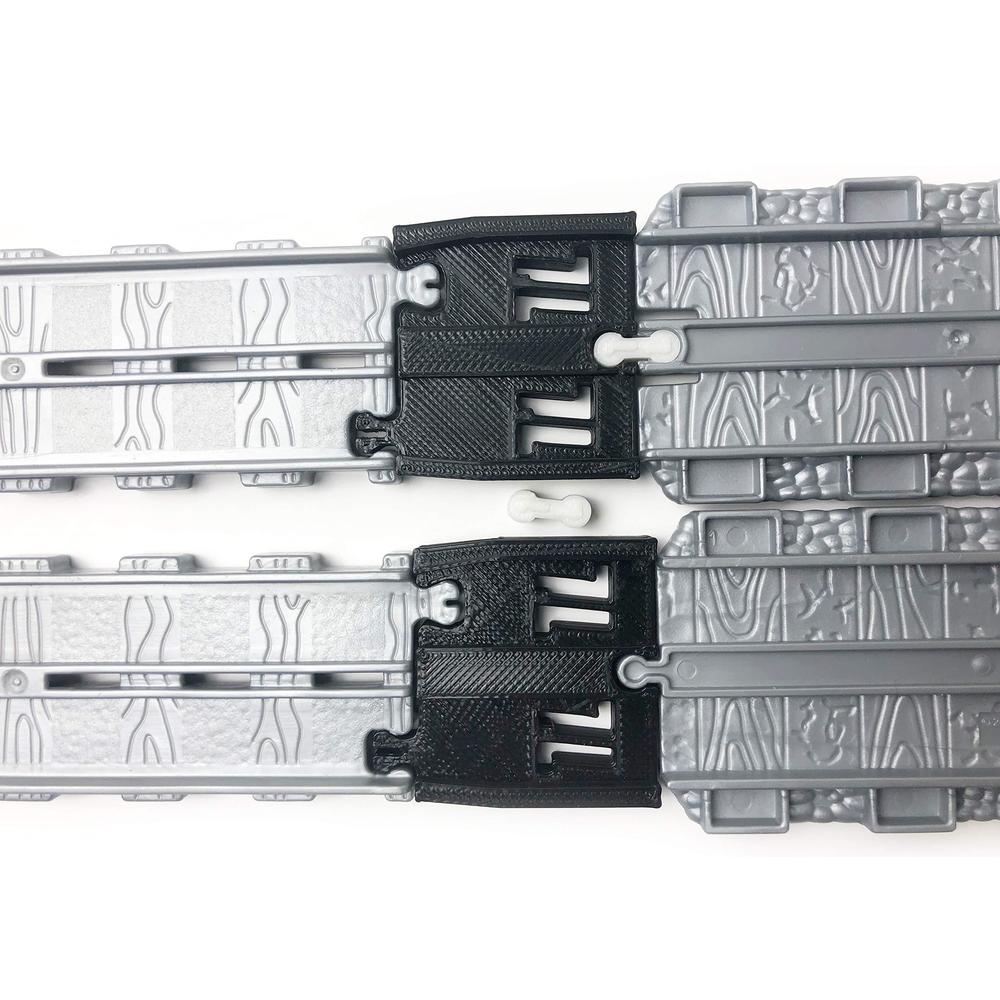 2x Thomas Take-n-Play Track Adapters - Connect Take-n-Play Tracks To Thomas Adventures Sets (Various Colors)