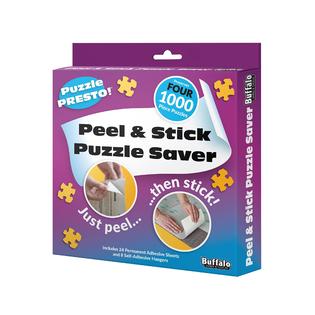 Buffalo Games & Puzzles (4 pack) puzzle presto! peel & stick puzzle saver:  the original and still the best way to preserve your finished puzzle! 24 a