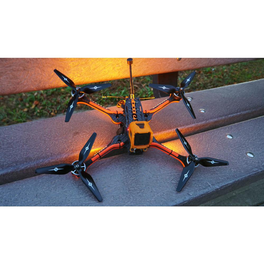 8 Rotor Cinelifter master airscrew performance multi-rotor 10x5 3-blade propeller - black ...