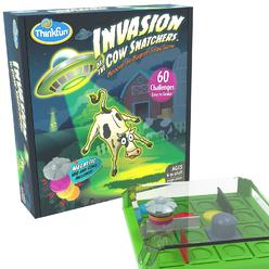 Think Fun thinkfun invasion of the cow snatchers stem toy and logic game for boys and girls age 6 and up - a magnet maze logic puzzle