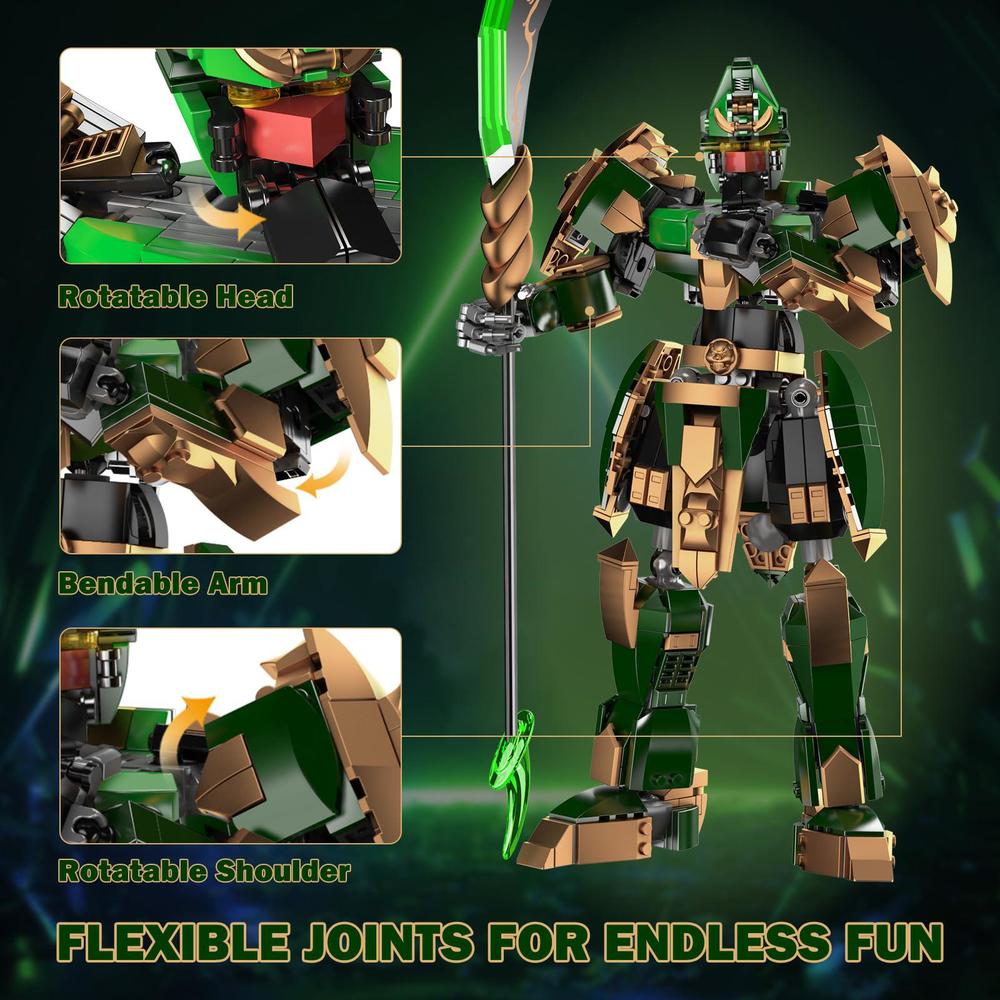 jmbricklayer mecha robot building blocks 70125, flexible cool warrior ...