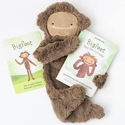 slumberkins 14" bigfoot snuggler, card & storybook set | promotes confidence, self-esteem & positive relationships | social e