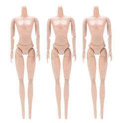 exceart 3pcs female doll body 12 joint doll making moveable body 26cm without head diy female girls women figure (style a)