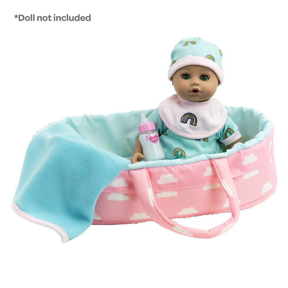 Adora Dolls adora baby doll accessories for 13 inch baby dolls, playtime baby essentials baby rainbow, 7-piece doll playset