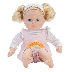 madame alexander 14" my little girl rainbow overalls doll, light skin tone